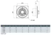 Dynair QCS 200 M Axiális Fali Ventilátor
