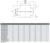 Line-Metal 200 Csőventilátor, 110W 887m3/h IPX4 max 60°C fali tartóval