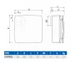 DYPREX Basic Centrifugális ventilátor d=100 mm 29 W 230 m3/h 208 Pa IPX4