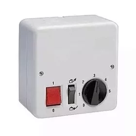   RVR fordulatszám szab. transzformátoros 230 V, irányváltóval, 5 fokozat, 0,5A