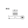Dynair R10 – Elektronikus monofázisú fordulatszám-szabályozó (1 A)  