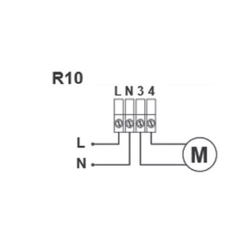 Dynair R10 – Elektronikus monofázisú fordulatszám-szabályozó (1 A)  