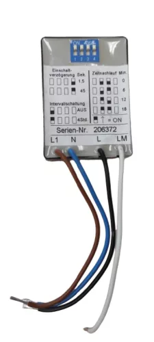 Lunos 5/ZNI időzítő 0-6-12-18perc, Lunos ventilátorhoz