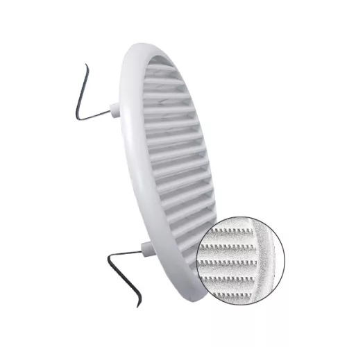 Műanyag körrács rugóval, d=175 mm, ECO-AIR, fehér