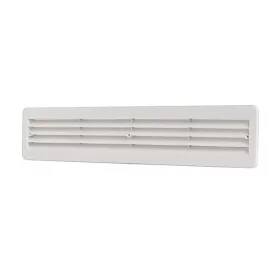 Műanyag dupla rács 453×90 mm, fehér (belső: 430×70)