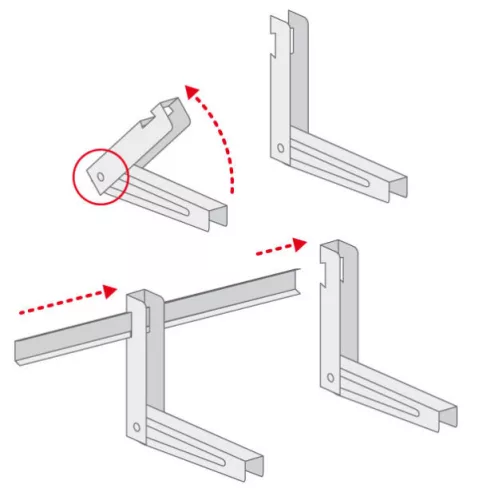 Klímatartó állítható  450x400x800,  110kg  TÜV  (B08794-051)
