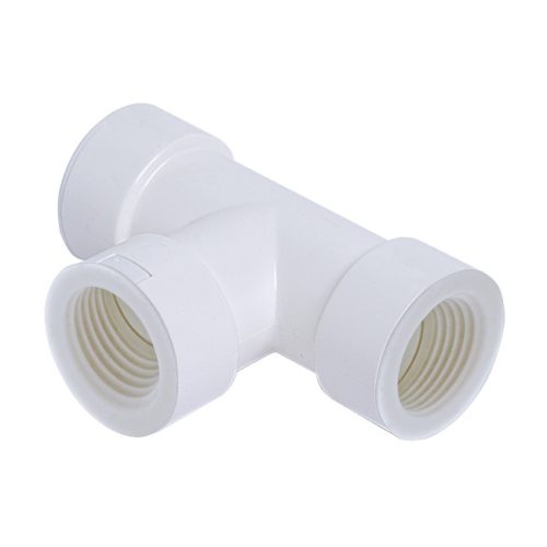 Merev csőhöz T- idom pvc 20mm fehér színű