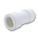 Merev-flexibilis csőcsatlakozó idom pvc 20/25mm, fehér színű