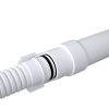 Merev-flexibilis csőcsatlakozó idom pvc 20/25mm, fehér színű