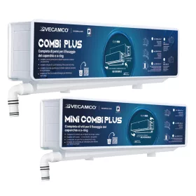   Mini Combi Plus szer,doboz 90° leeresztő csonkkal, a függőleges rögzítéshez