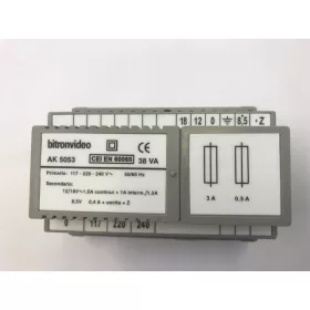 Tápegység, 4+n, 230/12VAC/8,5VDC, 38VA