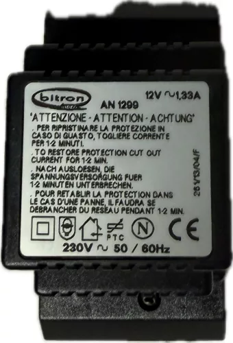 Transzformátor 230/12V 1,33A IMQ