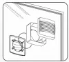 Ventilátor ablakra 120+izzó