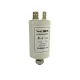 kondenzátor 30 µF sarus (6,4x0,8mm) üzemi 450V AC, M8 csavarral, anyával