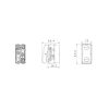 Nyomógomb 1P NA+NA 10A IP41 GW20521