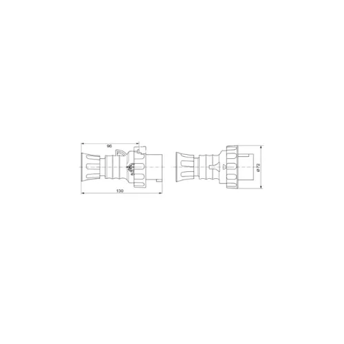Ipari Lengő Dugvilla 2 P+E 16A IP67 GW60026