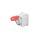 rögzített ipari csatl 3P+N+T 16A 380V IP44 (GW62409)