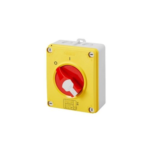 Fali Forgókaros Vészkapcsoló 4P 16A IP66 GW70433