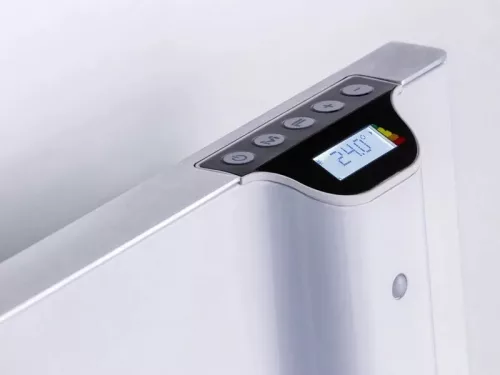 KLIMA beltéri fűtőpanel LCD kijelzővel, 230V,1000W, IP24, 3 üzemmód + heti programozás