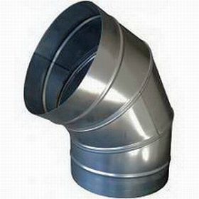 Könyök 45° szeletes horganyzott