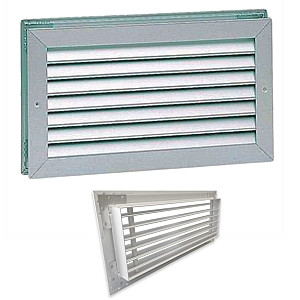 Acél légrács 425x175mm 45° egysoros