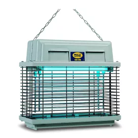   CRI-CRI Rovarcsapda 2x15W, 320m2, UV-A lámpa, szürke színű