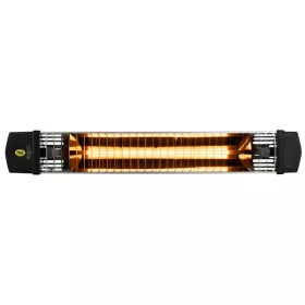   IRIS Infra hősugárzó 1800W, IP65, FEKETE kapcsolóval és vezetékkel, falitartóval
