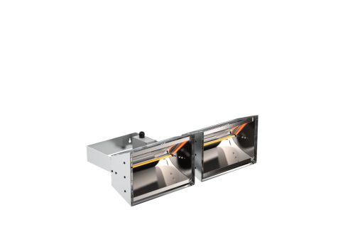 HATHOR DEEP Infra hősugárzó 2x2000W, IP55, 220-240V 50-60Hz (vízszintes)