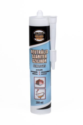 United Sealants Neutrális Szaniter Szilikon 280 ml Fehér
