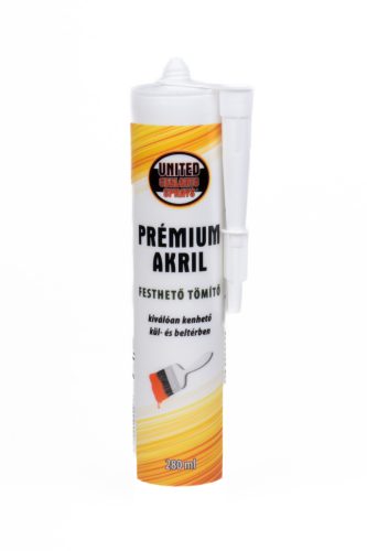 United Sealants Premium Acryl Festhető Tömítő 280 ml Fehér