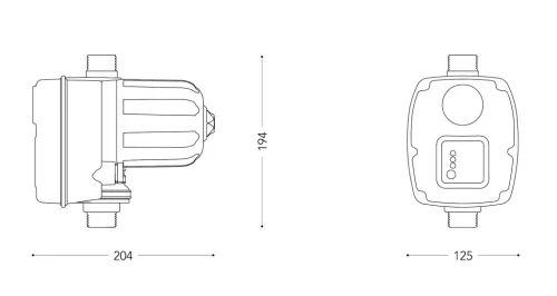 BRIO TANK Áramlásérzékelős Szivattyúvezérlő nyom,mérő+időzítő+1,5m kábel 230V/12A IP65