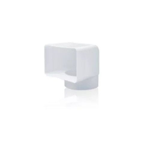 Cső 90°könyök- csatorna átalakító d=100 mm/ 55x110 mm 
