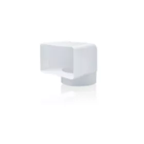 Cső 90°könyök- csatorna átalakító d=120 mm/75x150 mm
